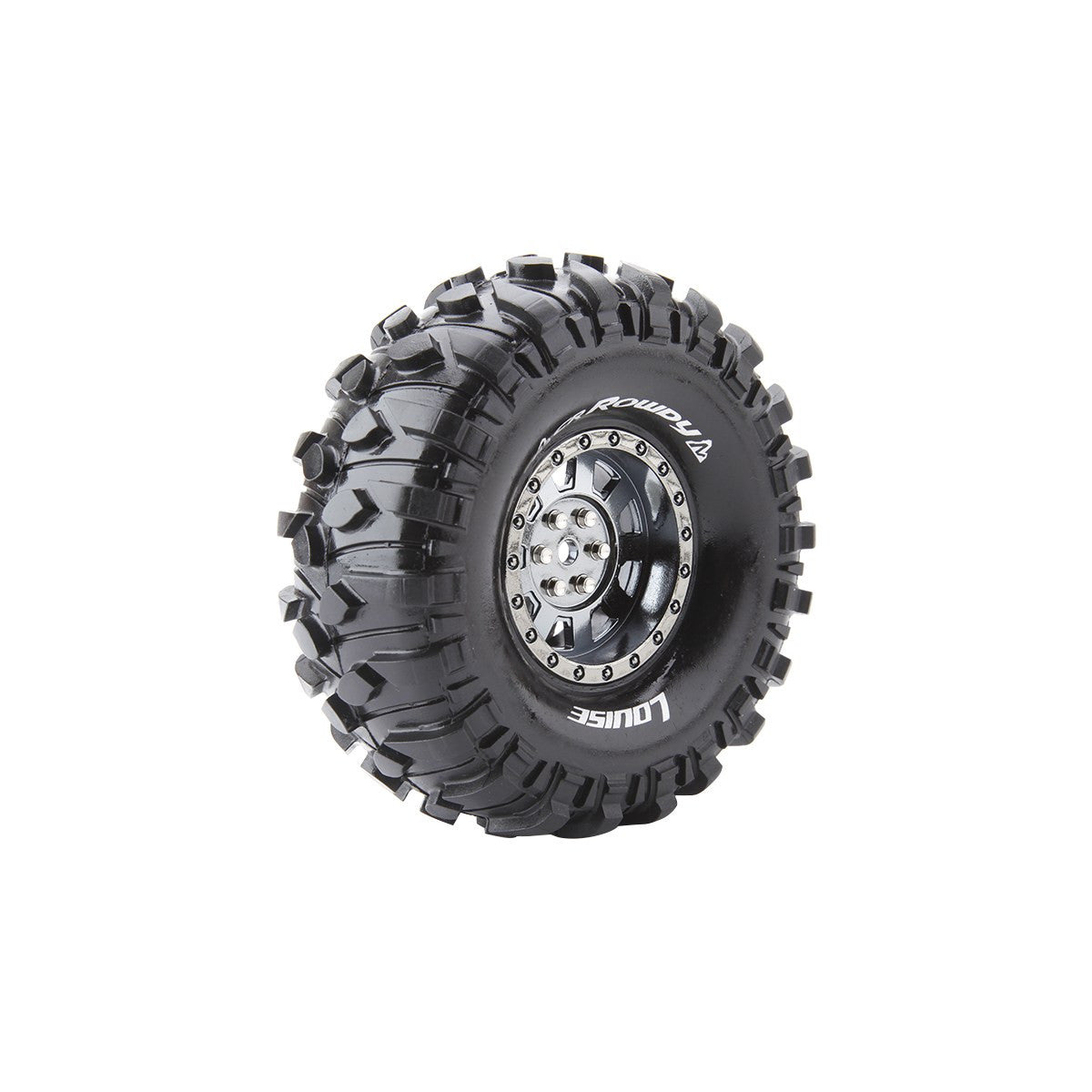 Image of CR-Rowdy 1/10 1.9" Crawler Tires, 12mm Hex, Super Soft,