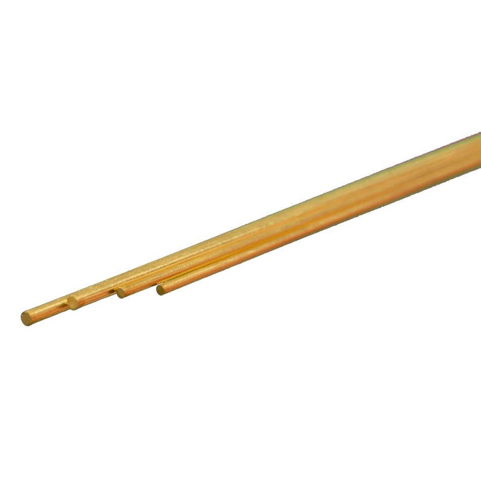 Bendable Brass Rod Assortment: (1/16, 3/64) x 12 Long