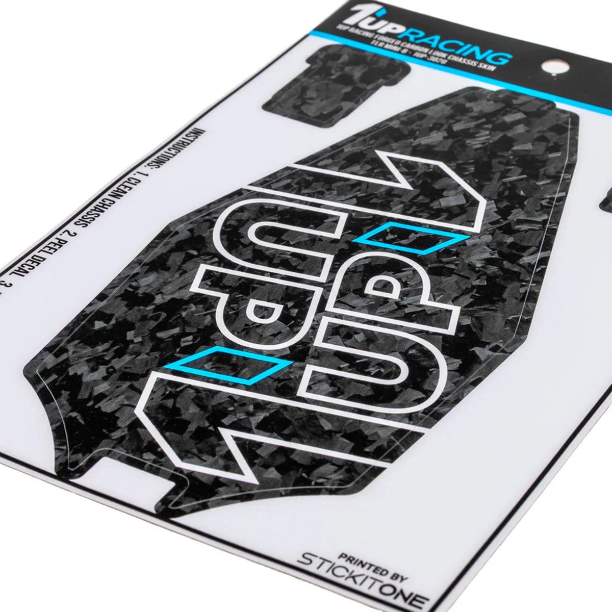 Image of Forged Carbon Look Chassis Skin - Losi Mini-B