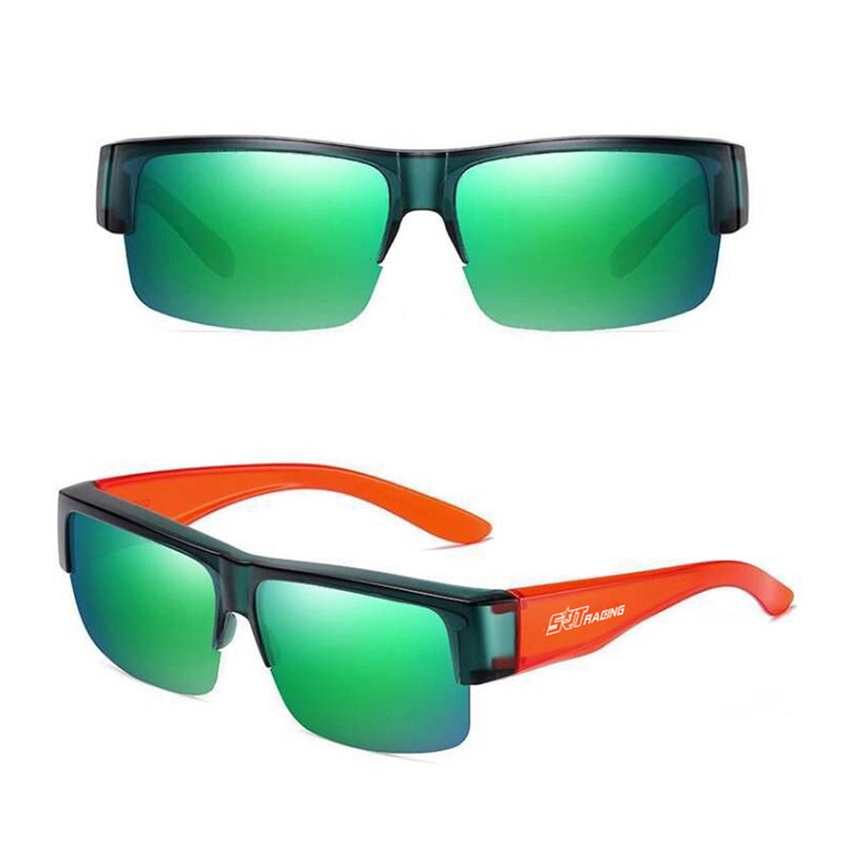 Image of Sunglasses - Orange and Green