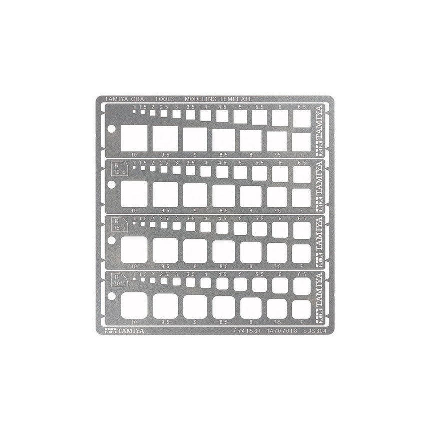 Image of Modeling Template Square 1-10mm