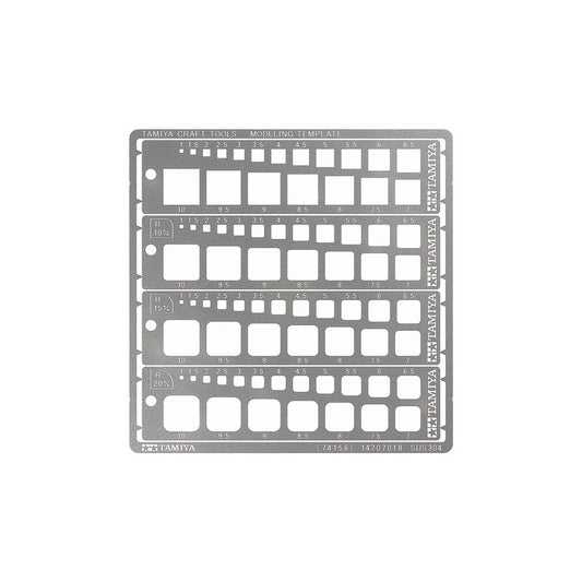 Image of Modeling Template Square 1-10mm