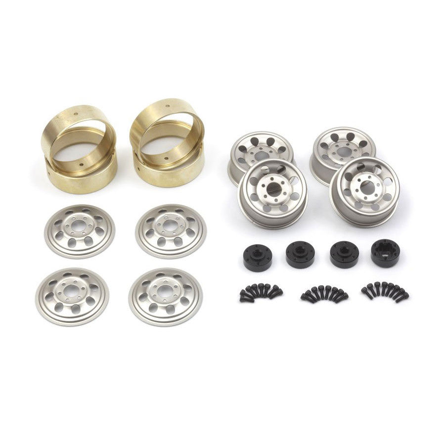 Image of CS-8 Steel Beadlock Wheel 1.2in (Silver / 4pcs)