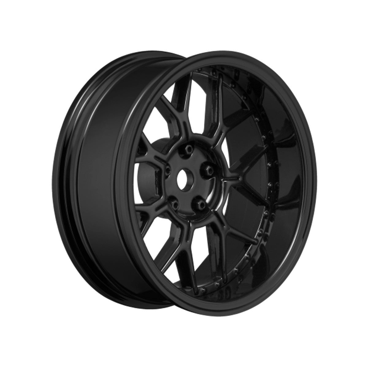 Image of 14 Spoke Gloss White 1/10 Drift Wheel, 2, 4, 6, 8mm