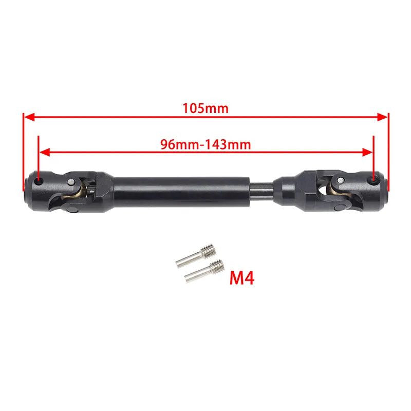 Image of Universal Spline Drive Shaft CVD 96-143mm (1) TRX-4 Wraith