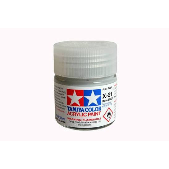 Tamiya X-21 Flat Base Acrylic Paint (23ml)