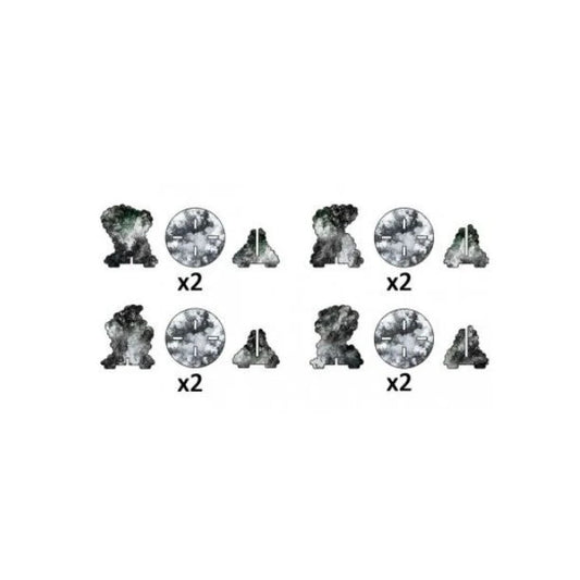Smoke Bombardment Markers (x4 Markers)
