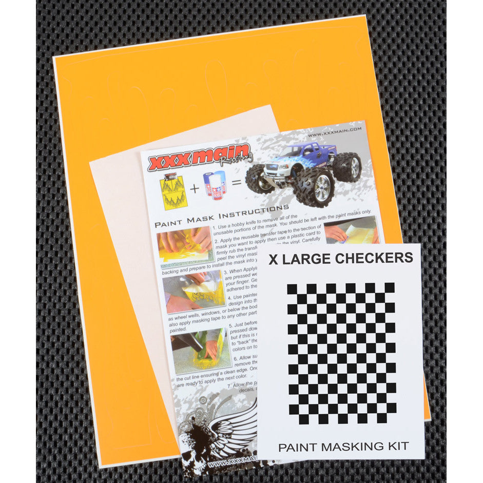 Image of X Large Checkers Paint Mask