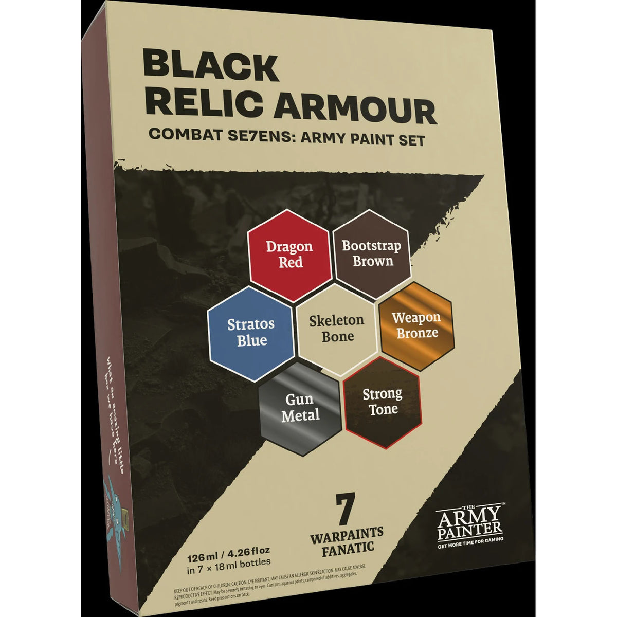 Warpaints Combat Se7ens: Black Relic Armour Army Paint Set