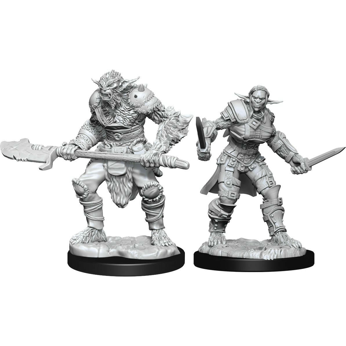 DND UNPAINTED MINIS WV15 BUGBEAR MALE AND FEMALE