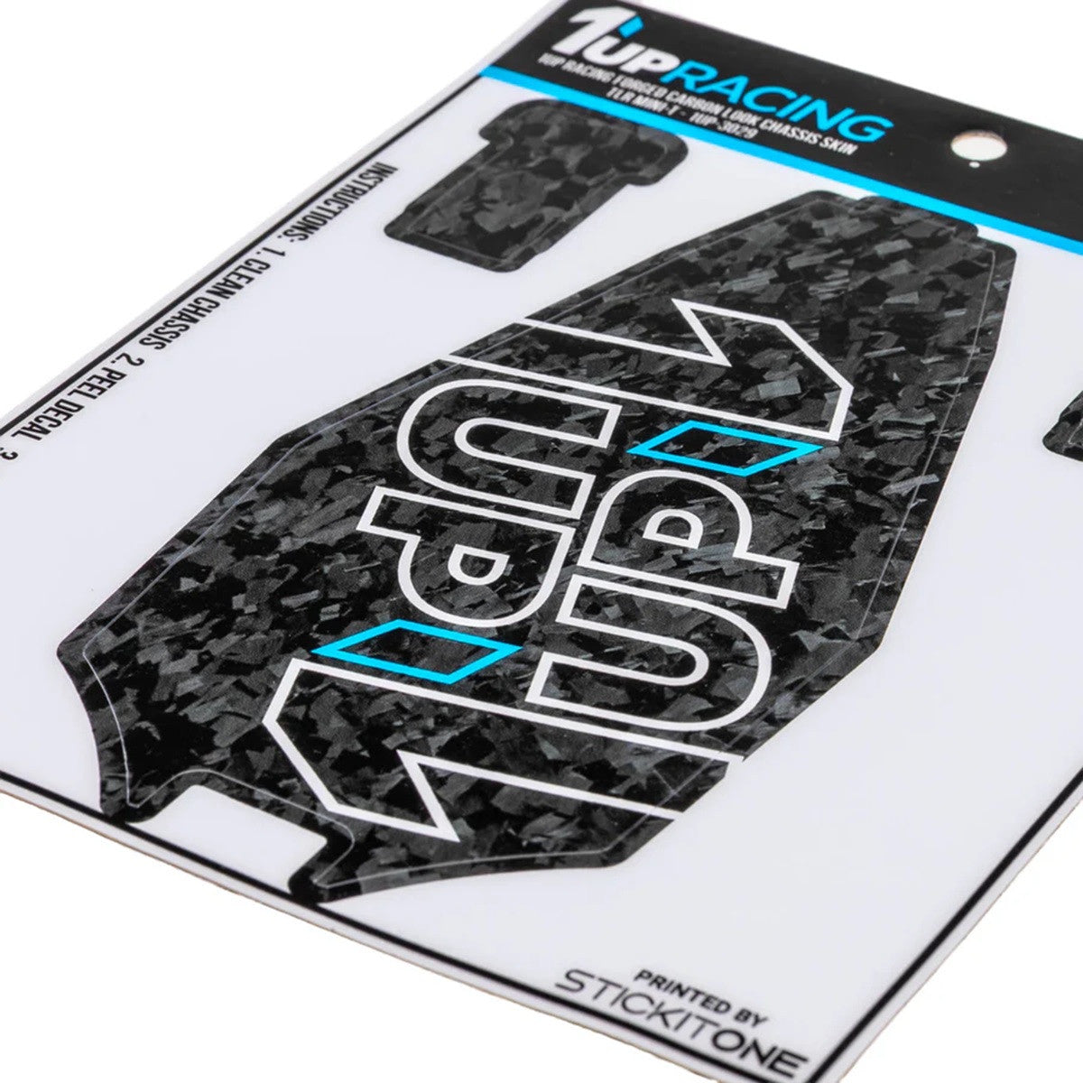 Image of Forged Carbon Look Chassis Skin - Losi Mini-T