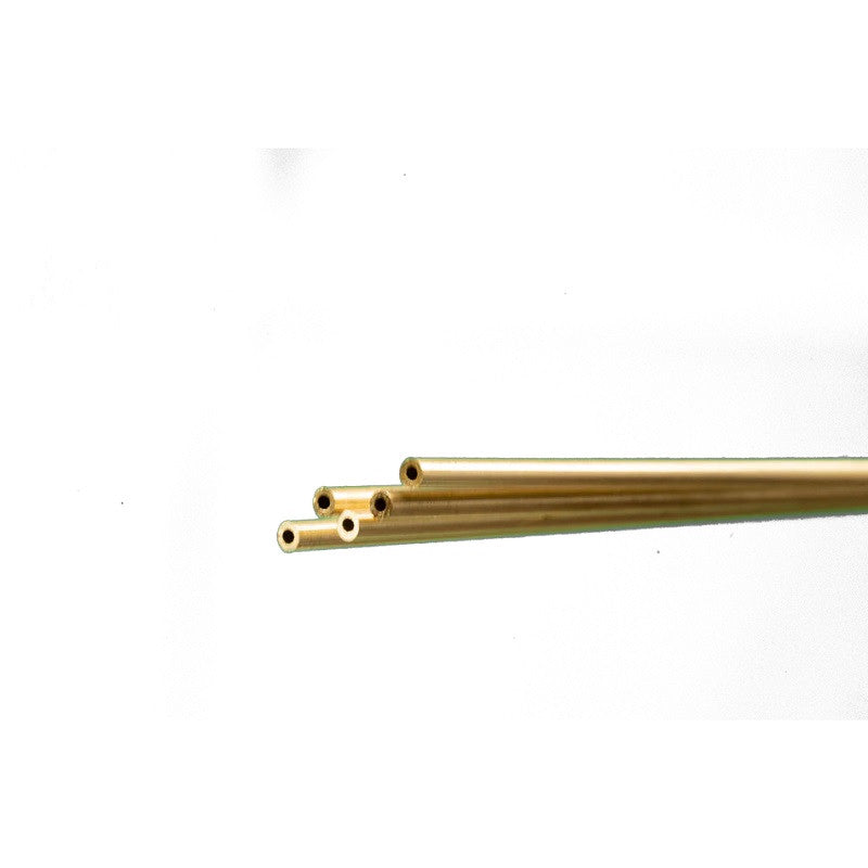 Image of Round Brass Tube: 1/16" OD x 0.014" Wall x 36" Long