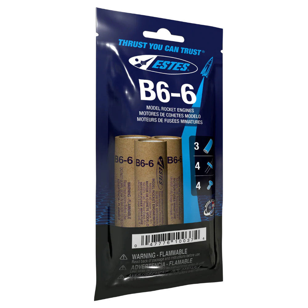 Image of B6-6 Model Rocket Engines (3pk)