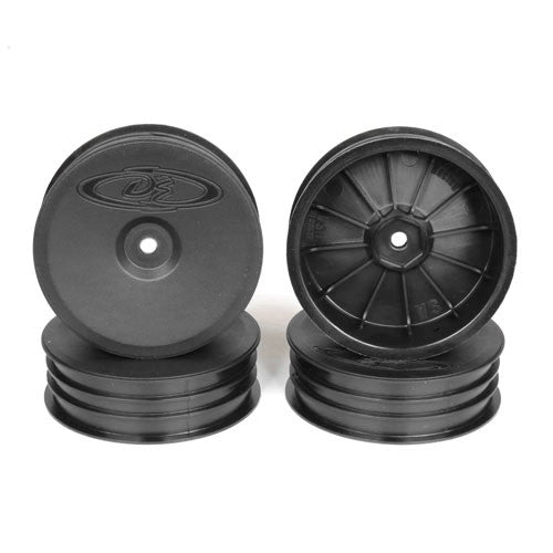 Image of Slim Speedline Buggy Wheels, Front, Black