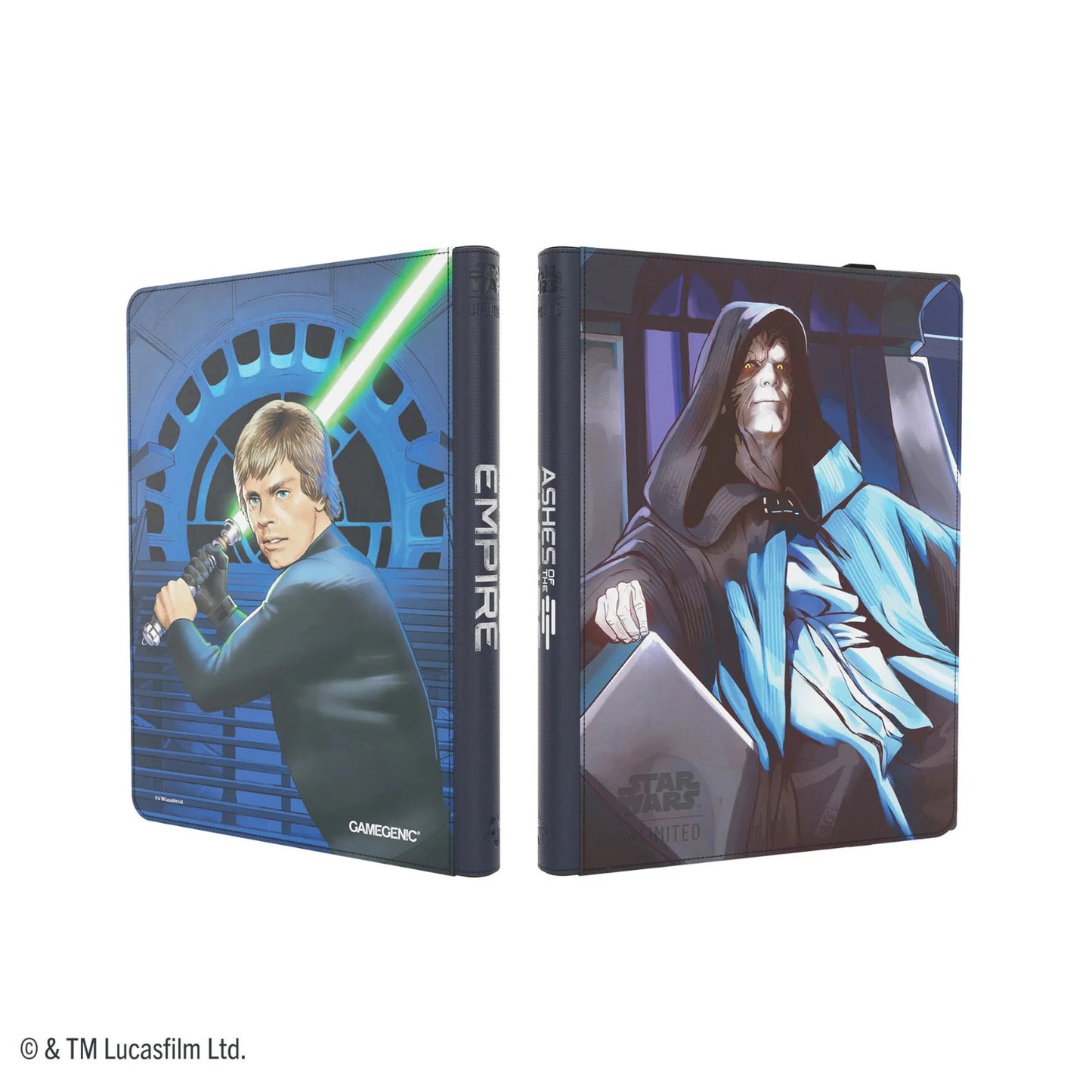 Star Wars: Unlimited Zip-Up Album 18-Pocket - Jedi Luke Skywalker & Emperor Palpatine