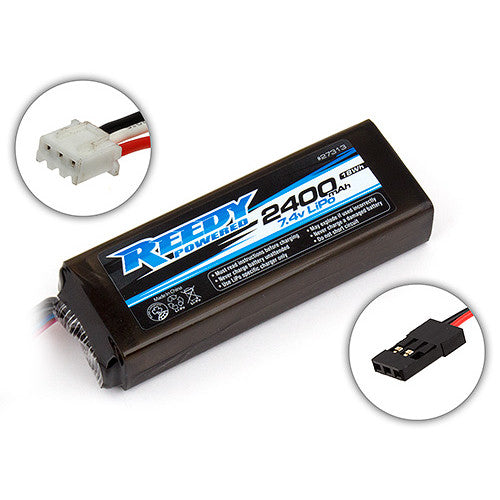 Image of Reedy LiPo Pro TX/RX 2400mAh 7.4V Flat