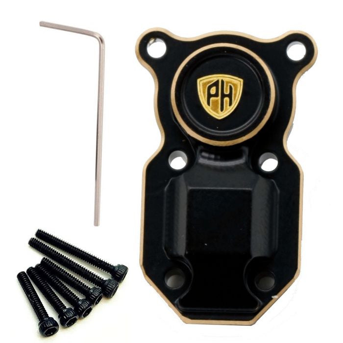 Image of Brass Counterweight Axle Diff Cover Housing, for Axial SCX24