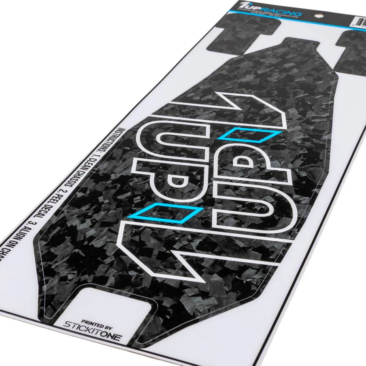 Image of Forged Carbon Look Chassis Skin - AE RC10SC7