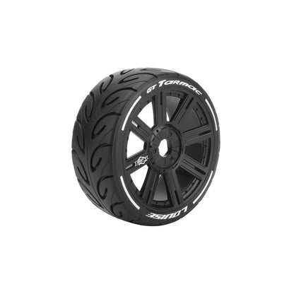 Image of MFT GT-Tarmac 1/8 GT Tires, 17mm Hex, Soft, Mounted on