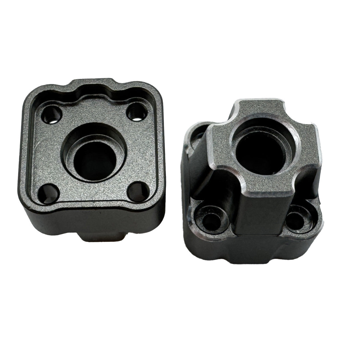 Image of Aluminum Rear Hub Set (Gunmetal/2pcs)
