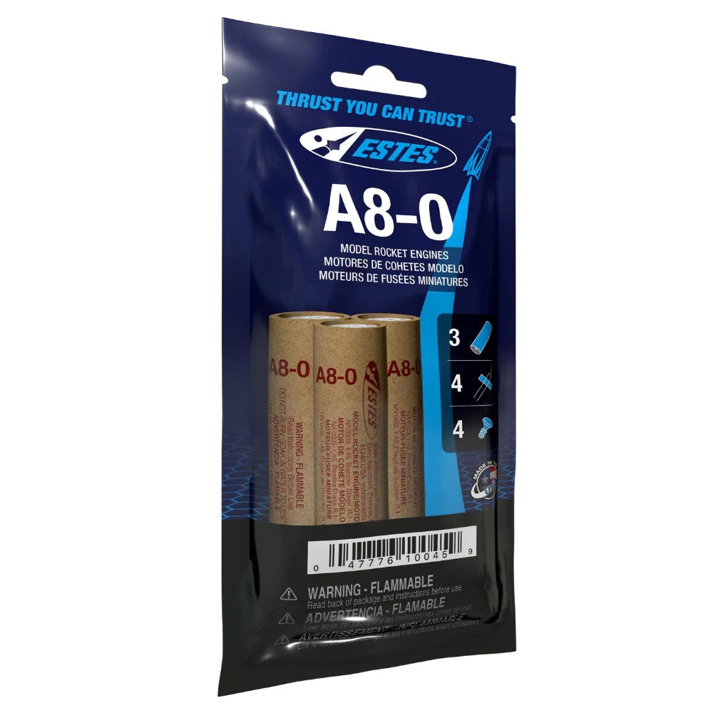 Image of A8-0 Model Rocket Engines, (3pk)