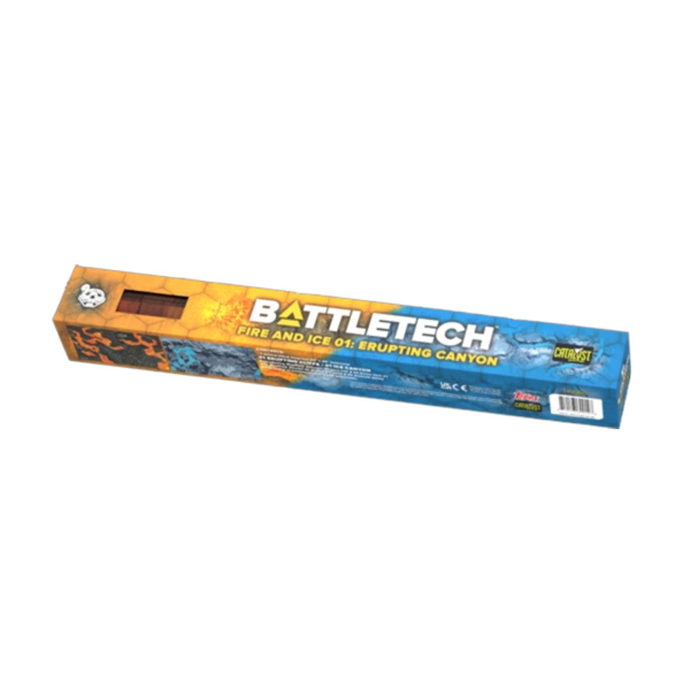 BATTLETECH: BATTLE MAT - FIRE AND ICE 01: ERUPTING CANYON (20)