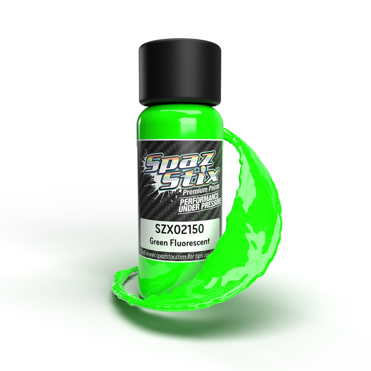 Image of Spaz-Stix Green Flourescent Airbrush Paint 1oz. (Qty 2)  SZX02150
