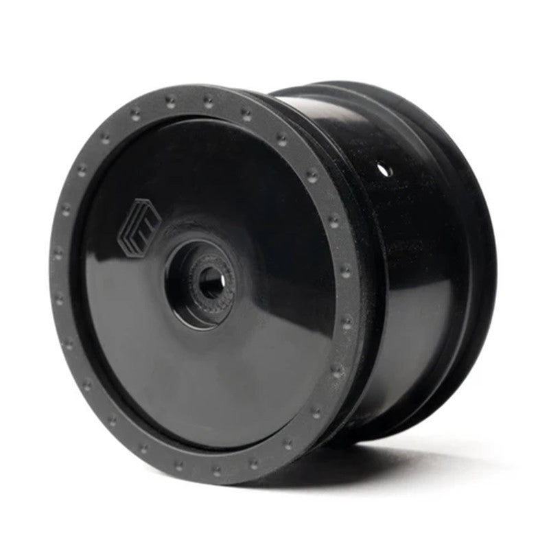 Image of 1/10 Whiplash Rear 2.2" 12mm Sprint Car Wheels (2) (Black)