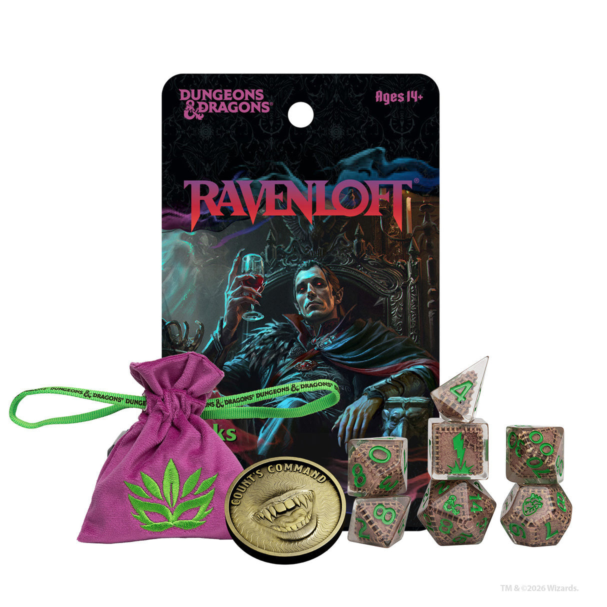 Sirius Dice D&D Mists of Ravenloft Treasure Packs