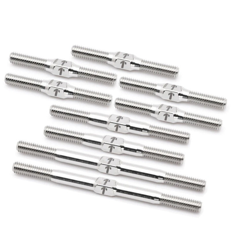 Image of Pro Duty Titanium Turnbuckle Set - AE TC8 - Raw Finish