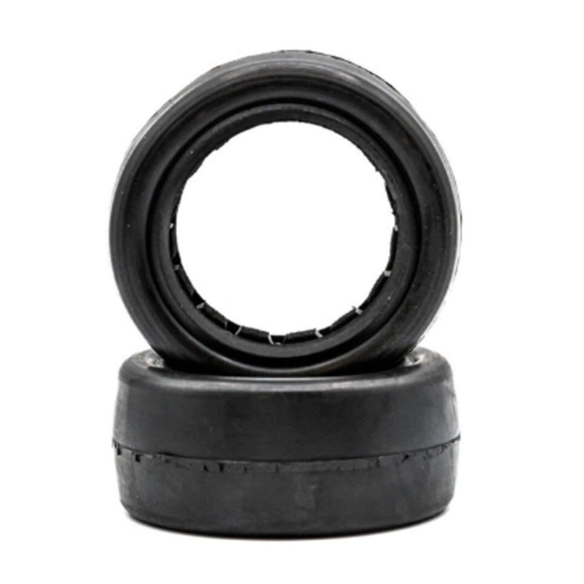 Image of Slick - 2.2" 4WD Front Buggy Tires w/ Inserts, Red, Yellow