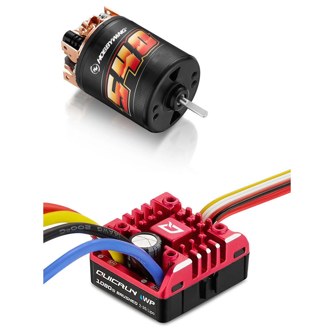Image of QuicRun 1080 G2 ESC + Brushed 540 40T Motor Combo