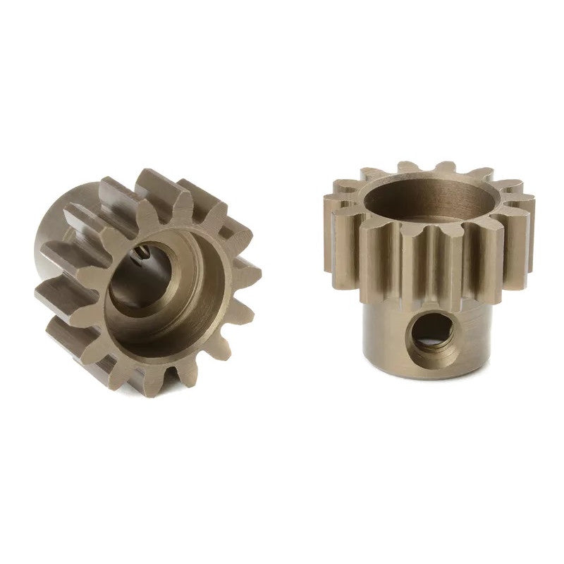 Image of M1.0 Pinion - Short - Hardened Steel - 14 Teeth - Shaft Dia.
