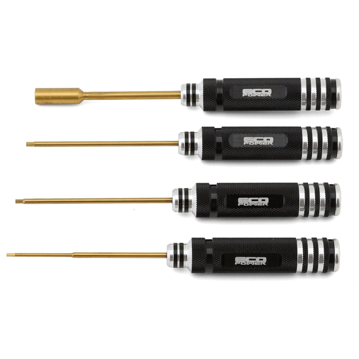 EcoPower 4-Piece Metric Hex & Nut Driver Tool Set