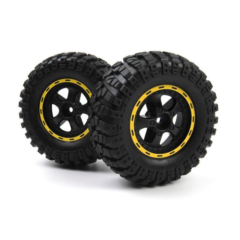 Image of Smyter Desert Wheels/Tires Assembled (Yellow/2pcs)