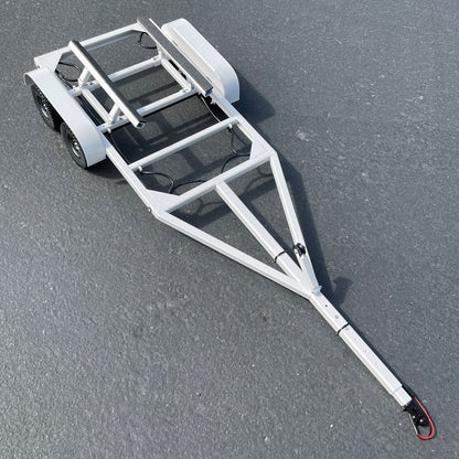 Image of 1/10 Scale Boat Trailer with LED Lights (White)