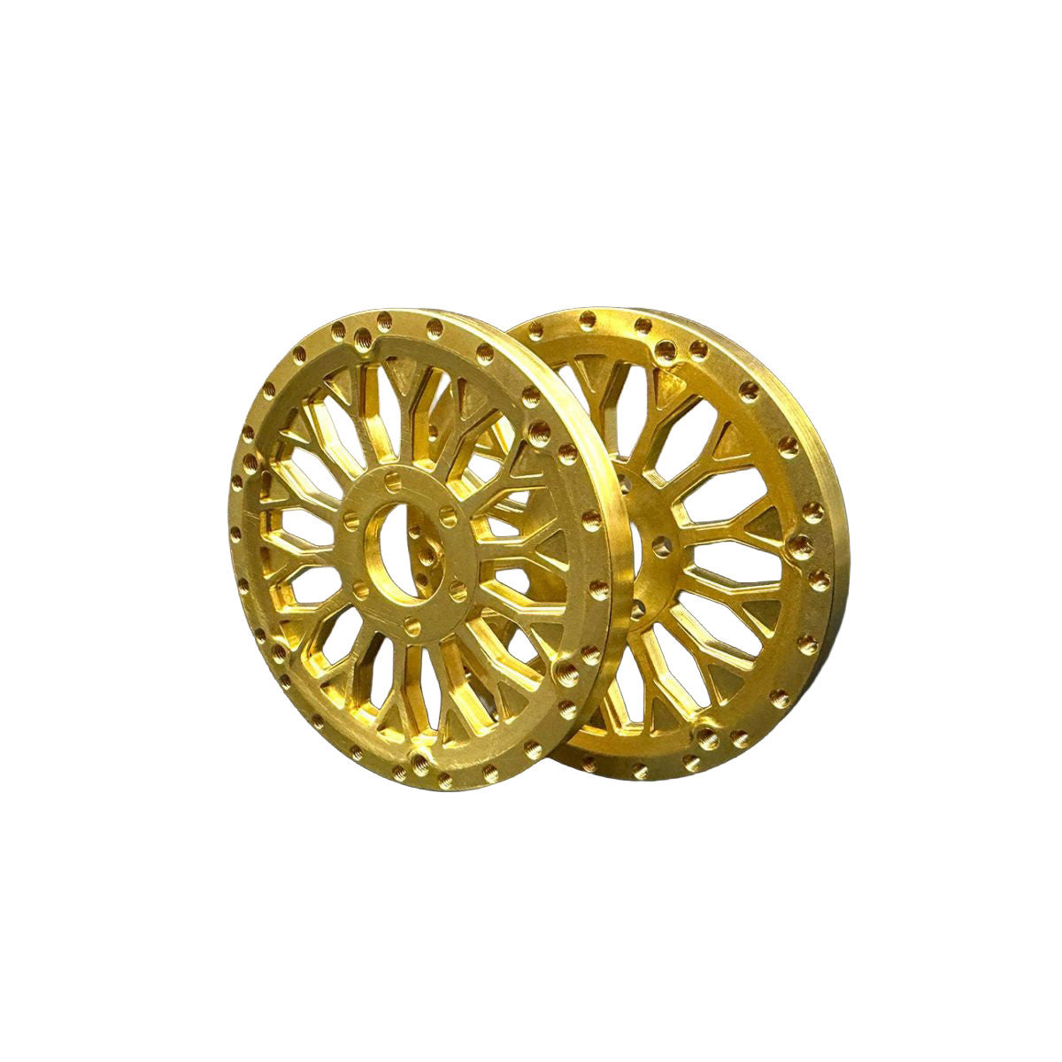Image of Brass 2.2 "Shield" Wheel Face (2)