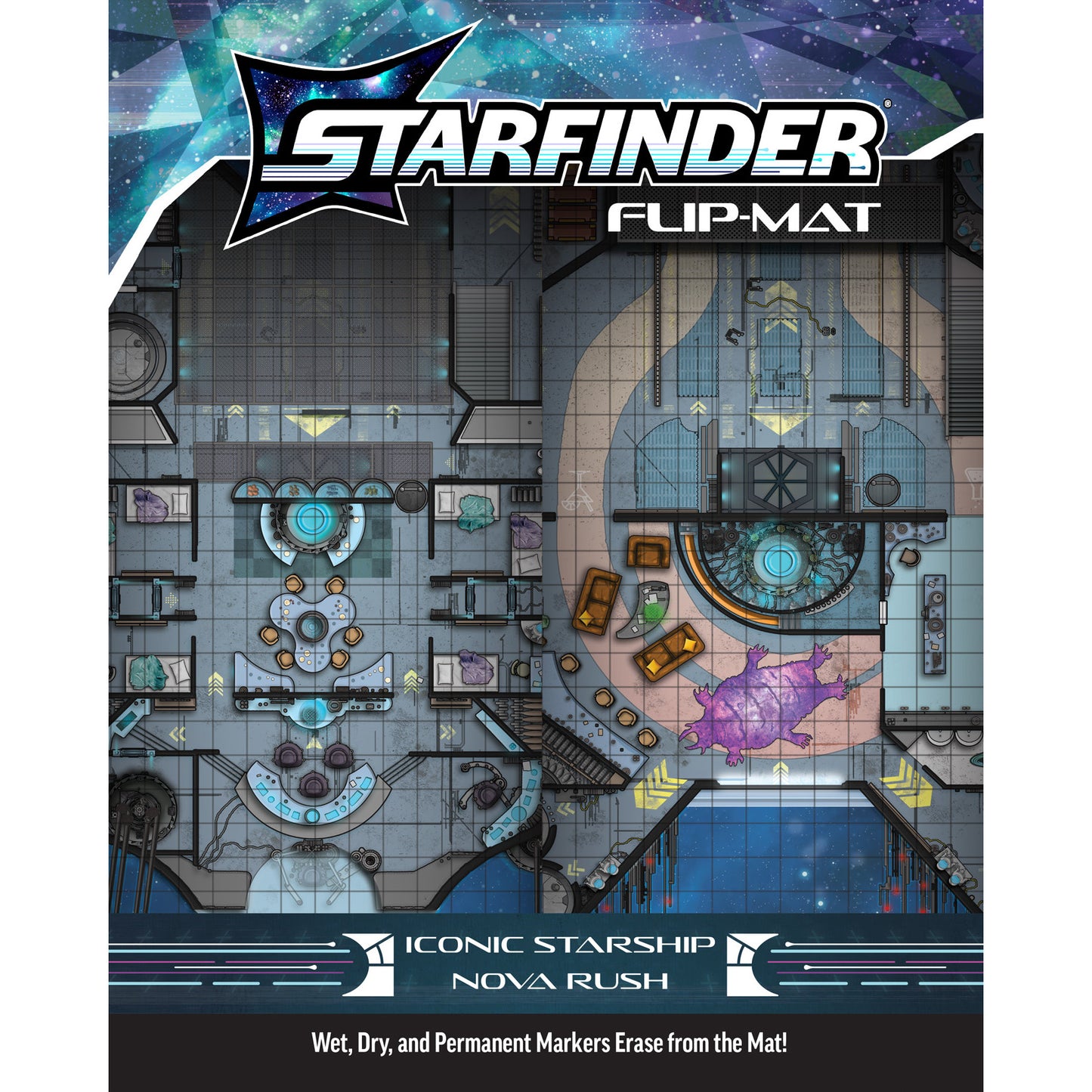 STARFINDER FLIP-MAT ICONIC STARSHIP NOVA RUSH