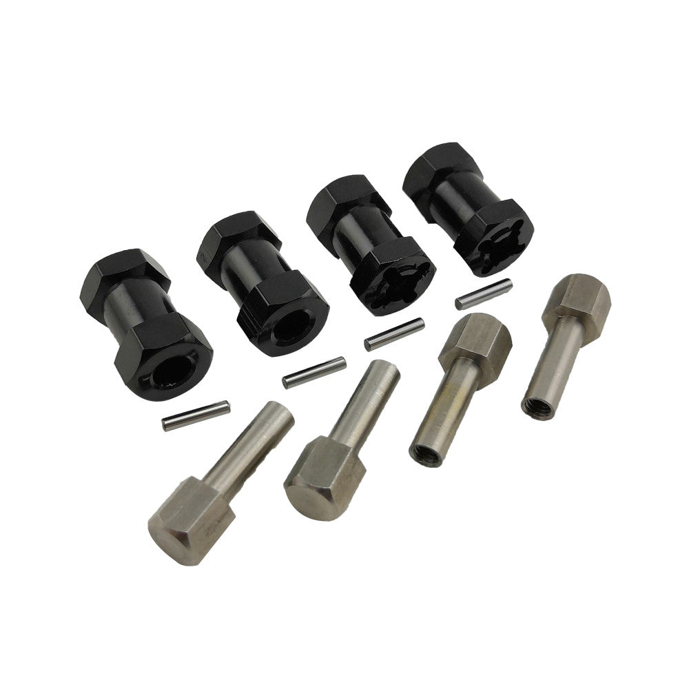 Image of Wheel Hex Extension Adaptors 20mm Black