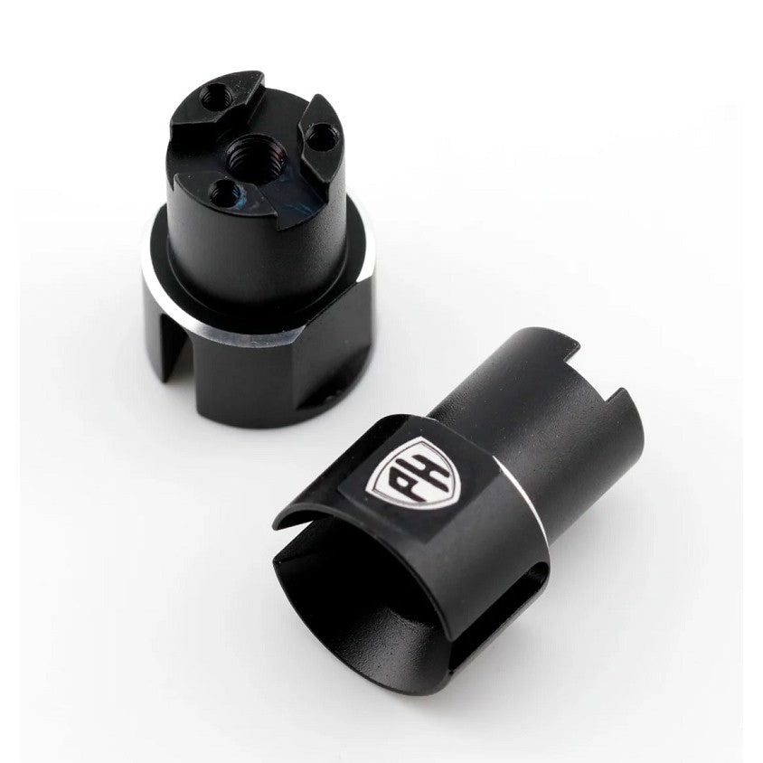 Image of Aluminum Rear Wheel Shaft, Black, for Kyosho Fazer MK2