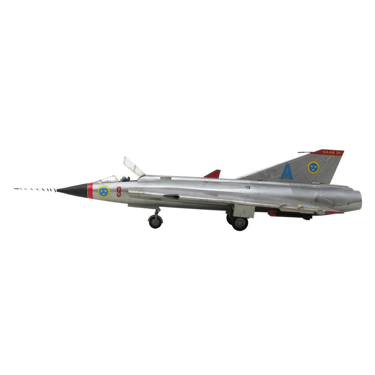 Image of 1:48 J-35 Draken Supersonic Fighter Jet with Firing