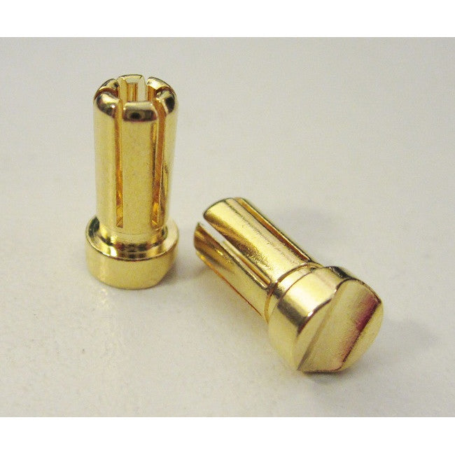 Image of 5mm Male Short Light Bullets (pr.) Gold 13mm