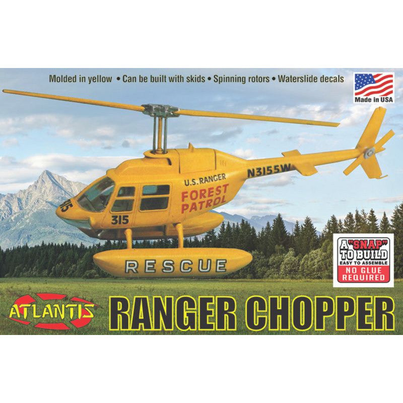 Image of 1/72 Forest Patrol Rescue Helicopter Snap Plastic Model