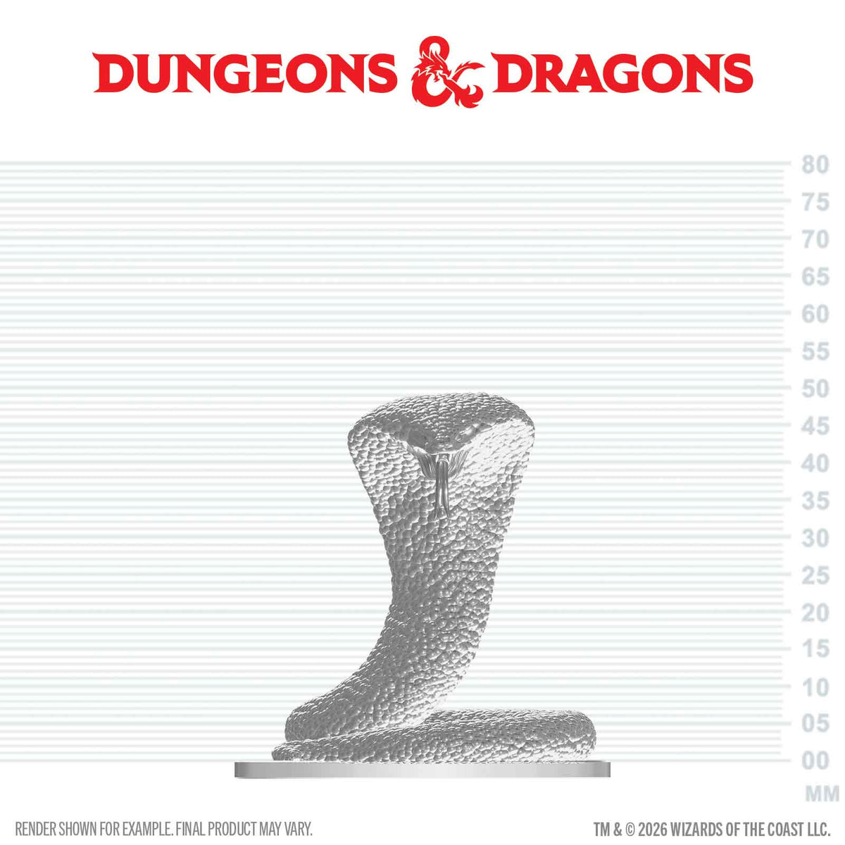 DND NOLZUR'S MARVELOUS UNPAINTED MINIATURES: W29 POLAR SERPENT