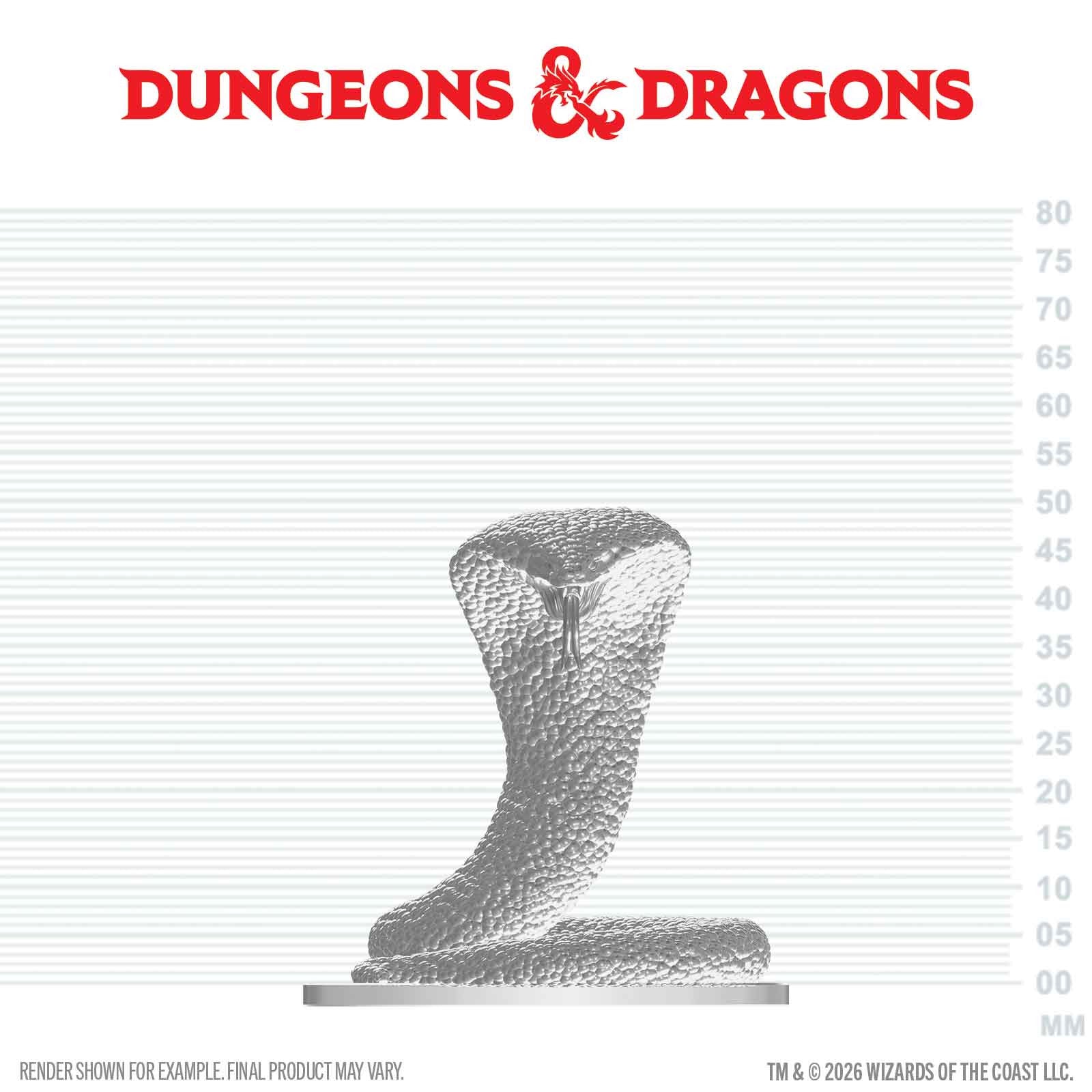 DND NOLZUR'S MARVELOUS UNPAINTED MINIATURES: W29 POLAR SERPENT