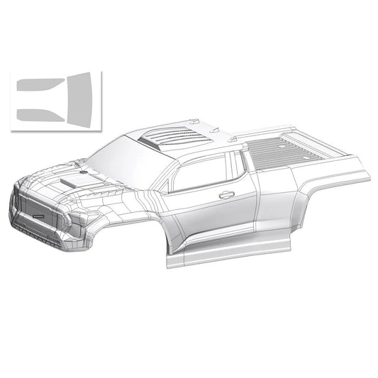 Image of Polycarbonate Body - Furago XD - Clear - Cut - Decals - 1 Pc