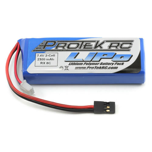 2S 7.4V 2300MAH LIPO FLAT RECEIVER BATTERY PACK