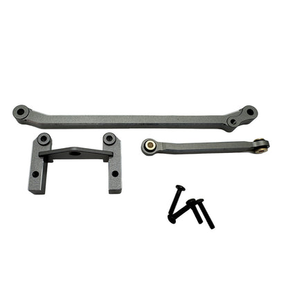 Image of Aluminum Servo Mount & Steering Link Set (Gunmetal)