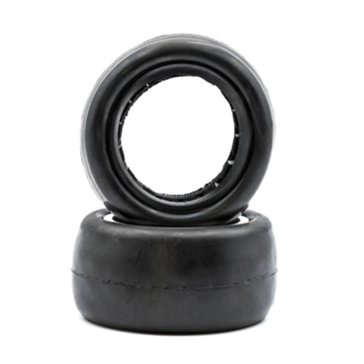 Image of Slick - 2.2" Rear Buggy Tires w/ Inserts, Green, Yellow