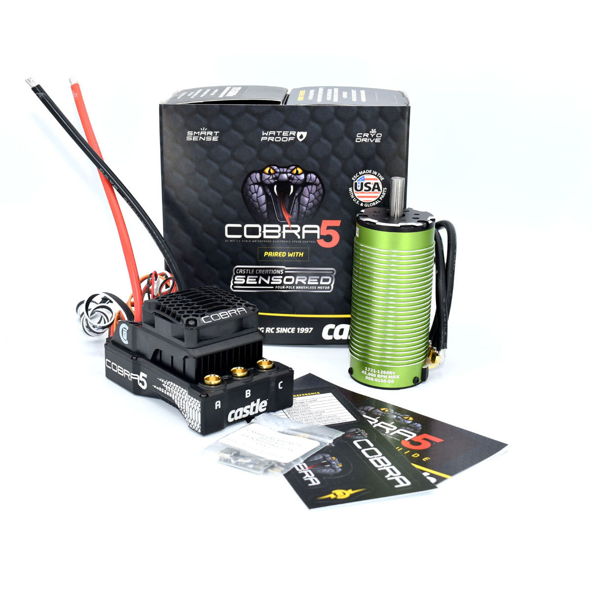 Image of Cobra 5, 8S, 33.6V ESC, 20A PEAK BEC w/1721-1260KV
